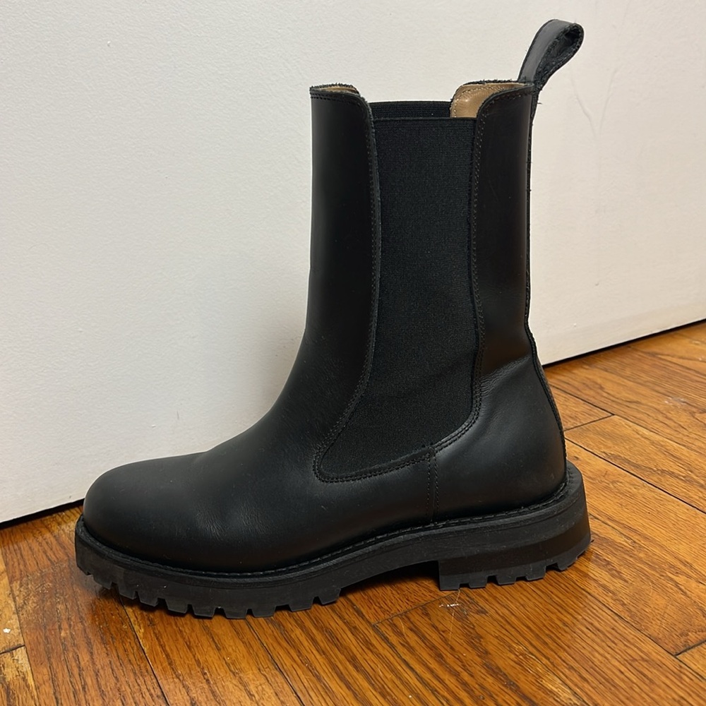 & Other Stories Chunky Chelsea Leather Boots - Size 39 / US 8.5 - Picture 4 of 9